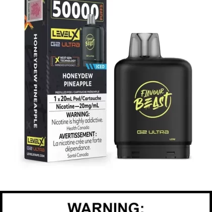 Honeydew Pineapple Iced Flavour Beast Level X Ultra Pods
