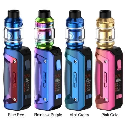 Geekvape S100 Kit (Aegis Solo 2) 100W with Zeus Sub Ohm 2021 Atomizer 5.5ml - Blue Red