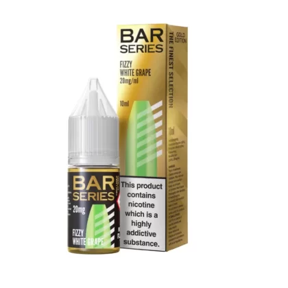 Bar Series Fizzy White Grape Gold Salts 10mg & 20mg Nicotine E-Liquid - Vape Product, Vape Product