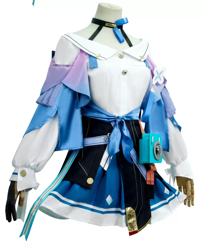 March 7th Style Costume Sci-Fi Astral Express Passenger Cosplay Outfit - Image 2