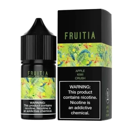 Apple Kiwi Nicotine Salt by Fruitia - Size#30ml~Nicotine#35MG>50MG