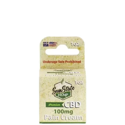 SunState Hemp CBD 1oz Pain Cream 100mg - Ecigdepot