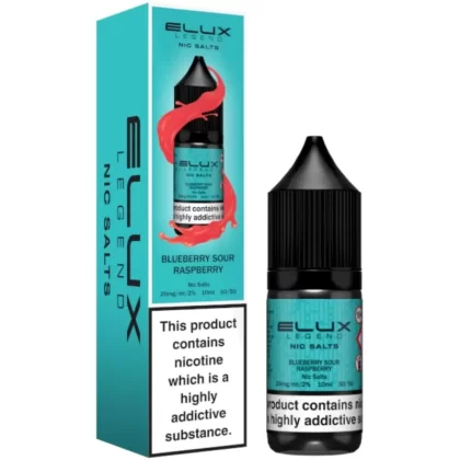 Blueberry Sour Raspberry Nic Salt E-Liquid Legend Series by ELUX (10ml) - 10mg