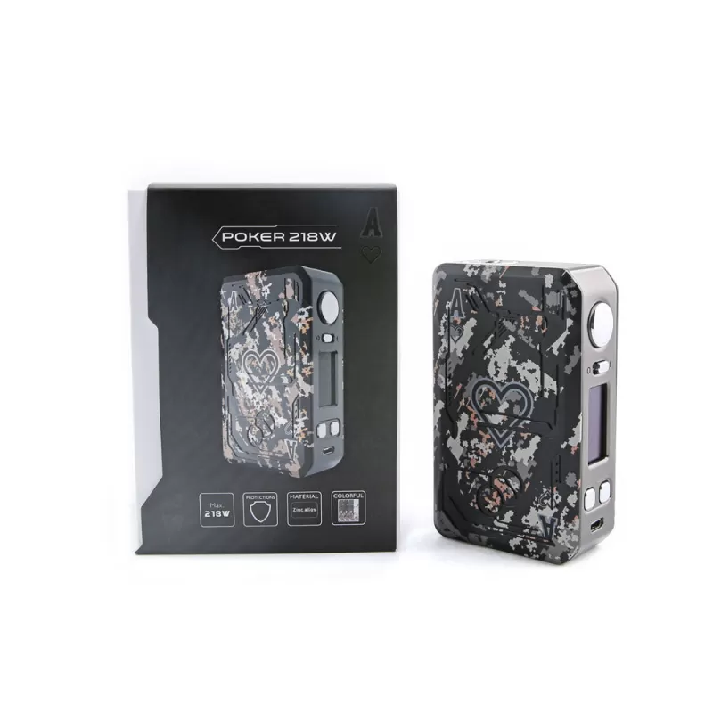Teslacigs Poker 218 TC 218W Box Mod - Black - Image 3