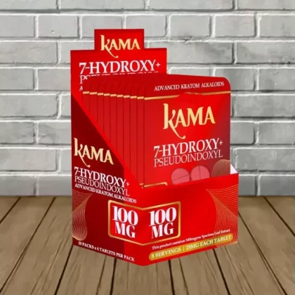 Kama 7-Hydroxy + Pseudo Tablets 100mg Bulk Case Deal