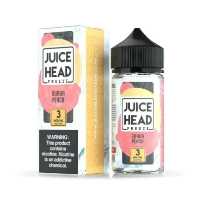 Juice Head 100ml Guava Peach Freeze - Nic Strength#0mg>3mg>6mg