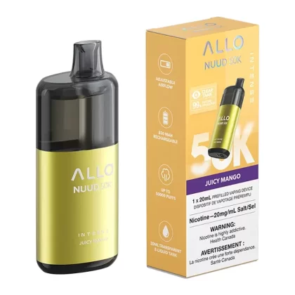 Allo Intense Nuud 50K Disposable Vape Device – Juicy Mango 20ml