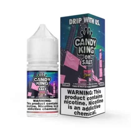 Candy King Salt E-Liquid – Pink Squares – 30ml