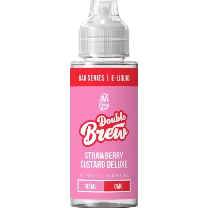 Ohm Brew Double Brew 100ml Shortfill E-Liquid Strawberry Custard Deluxe