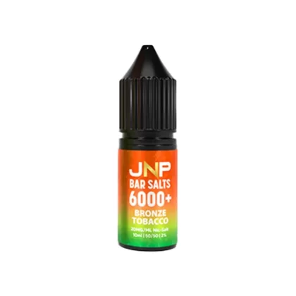 JNP 6000+ Bar Salts Bronze Tobacco E Liquid - Nicotine Strength#20mg>10mg