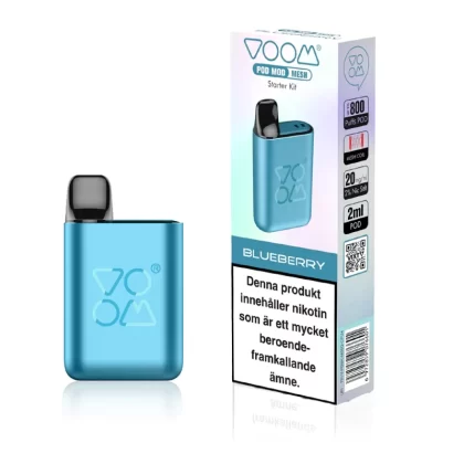 Voom Pod Mod Starter Kit – Blueberry Ink. – Startpaket - VOOM / Mesh / Yes / 20mg / 800