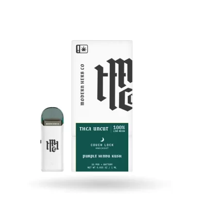 THCa Live Resin Uncut Pod Kit: Knockout - Strain#Purple Hindu Kush