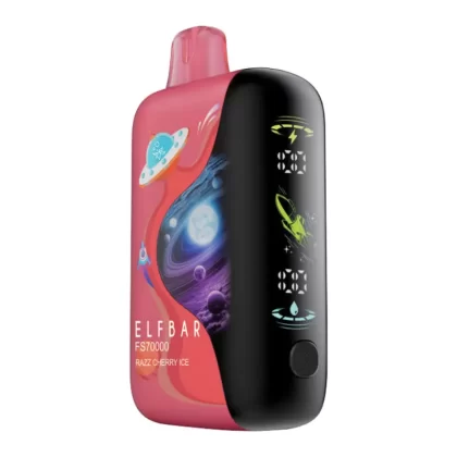 Elf Bar FS70K Disposable Vape Device - Razz Cherry Ice 20ml - 20mg/ml