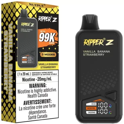 RUFPUF RIPPER Z 99K Disposable Vape – Vanilla Banana Strawberry
