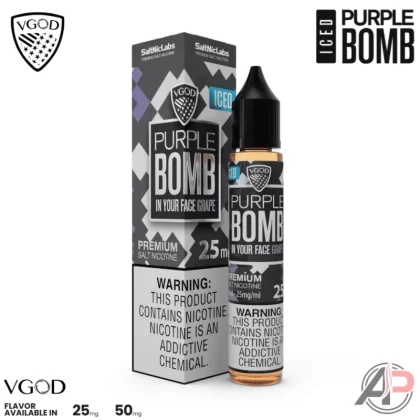 Vgod Iced Purple Bomb Salt Nicotine 30mL