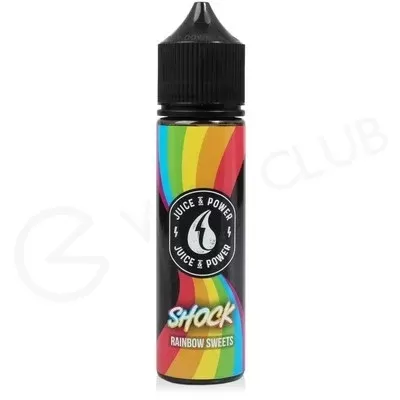Shock Rainbow Sweets Shortfill E-Liquid by Juice N Power 50ml