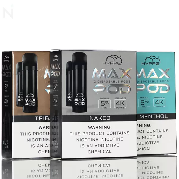 Hyppe Max Pods Pre-filled Disposable Pods 5% 2 Pack - Glacier Menthol