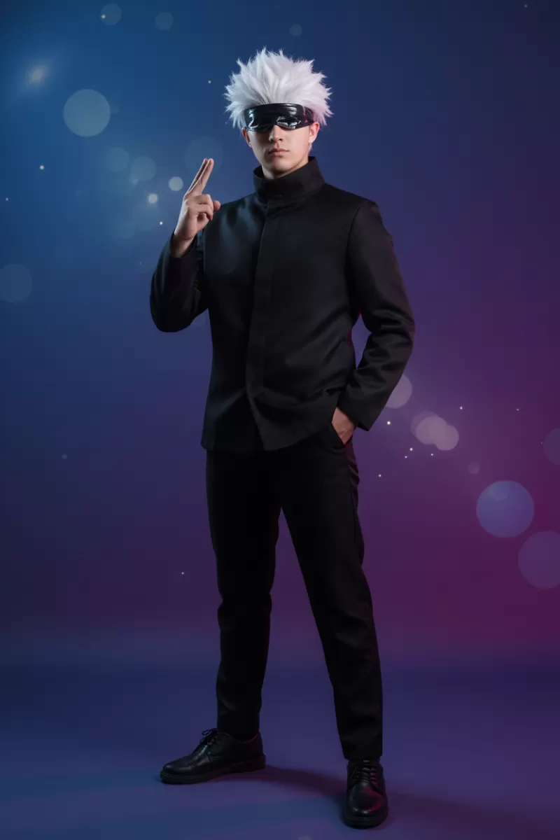 Six Eyes Infinity Sorcerer Gojo Satoru Cosplay Costume - Special Grade Uniform