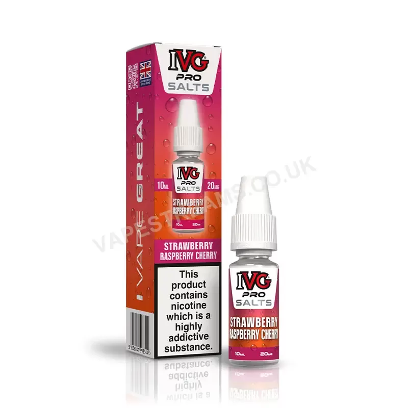 IVG Pro Strawberry Raspberry Cherry Nic Salt E-Liquid - Vapestreams Co