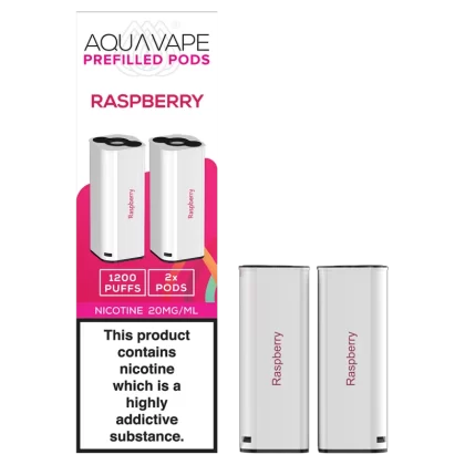 Raspberry Aquavape 2in1 Pods - 20mg - Vape Product (CFFB0C)