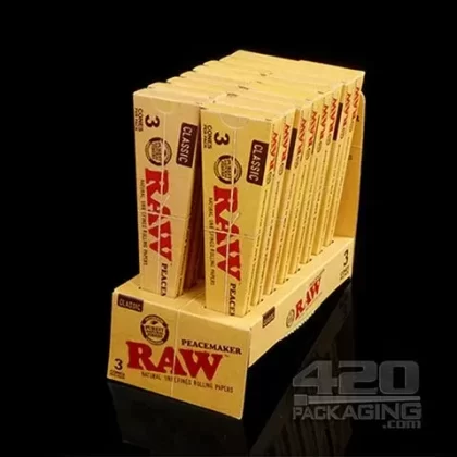 RAW Peacemaker 140mm Pre Rolled Paper Cones Display Case