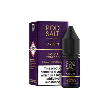 Pod Salt Origins Liquor Tobacco E Liquid 10ml - Nicotine Strength#20mg>11mg (85DCEE)