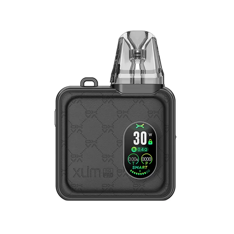 Oxva Xlim SQ Pro 30W Pod Vape Kit - Black Carbon, Black Leather; Pod Kit - Image 2