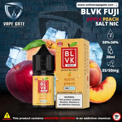 APPLE PEACH ICE - BLVK FUJI SALTS - 30ML - 50 mg / 30 ml