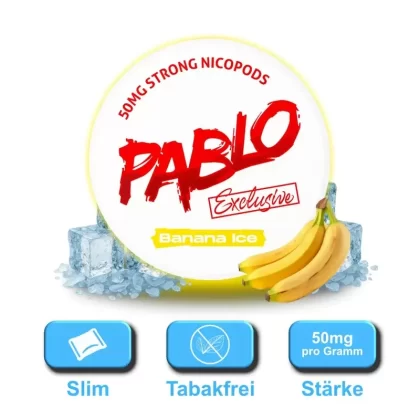 Pablo Exclusive Snus – Banana Ice 50mg