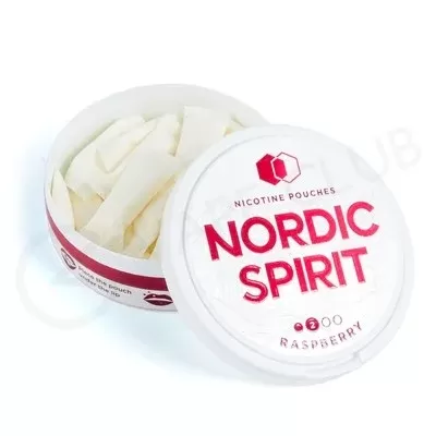 Raspberry Nicotine Pouches by Nordic Spirit