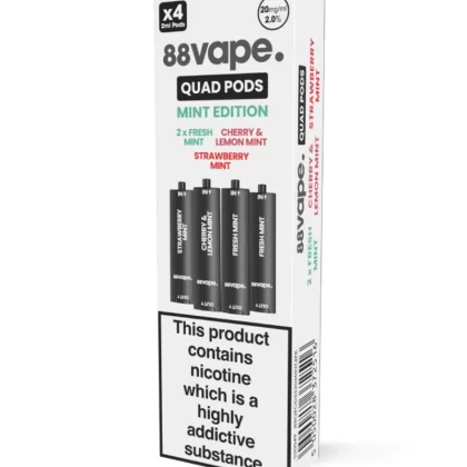 88Vape Quad Mint Edition Pods (x4)