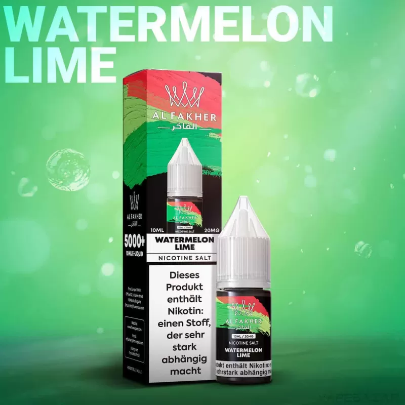 Al Fakher Liquid – Watermelon Lime - 20mg/ml - Image 2