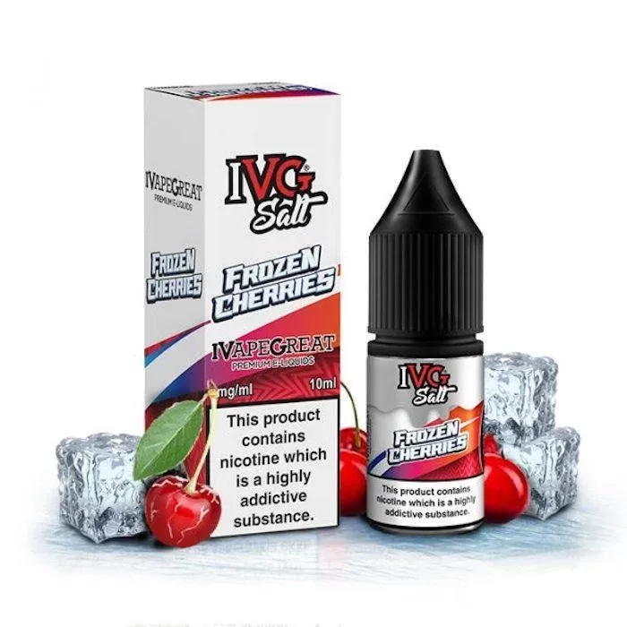 Frozen Cherries 10ml Nic Salt E-Liquid by IVG