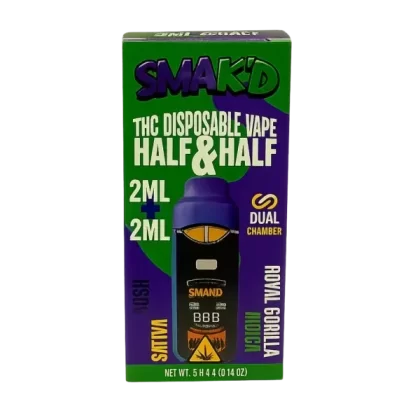 Smak’d Dual Chamber THC Disposable Vape 4G