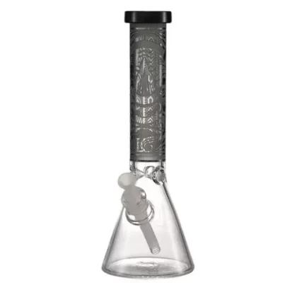 Bong légendaire à bec sablé de 14 pouces et 7 mm - Sarcelle, Trans Noir