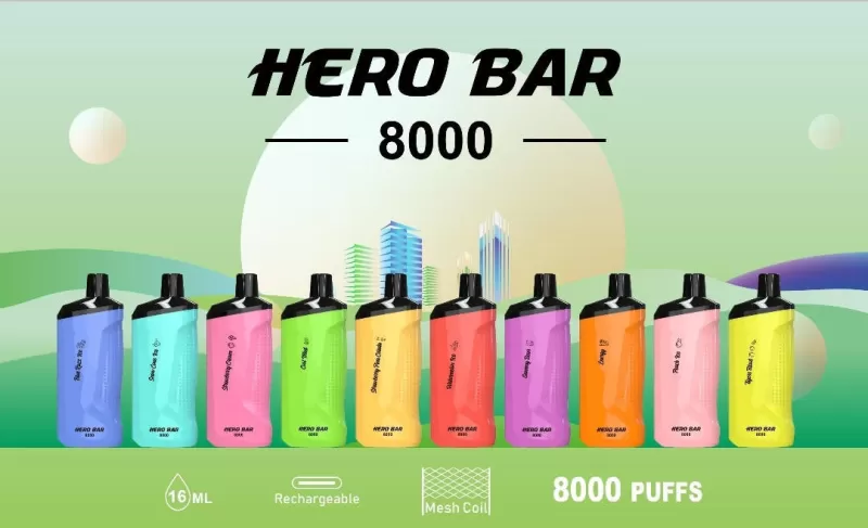 HERO Bar 8000 - Energy - Vapeciga - Image 2