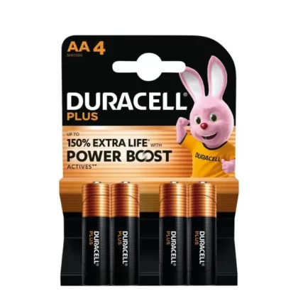 Duracell Power Boost Double AA Batteries – 4 Pack