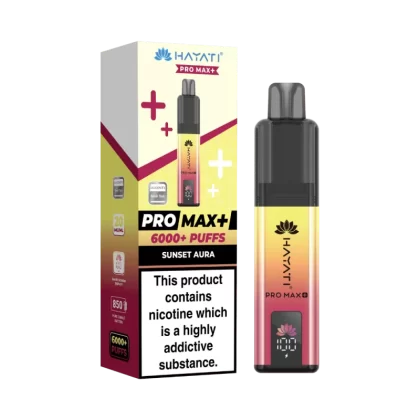 Hayati Pro Max Plus 6000 Puffs Sunset Aura - 20mg