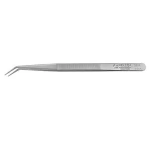 PELCO® Pro General Purpose Tweezers, Fine Bent Serrated Tips & Grips
