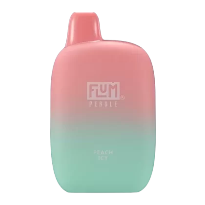 Peach Icy Flum Pebble 6000 Puffs Rechargeable Disposable Vape 14ML - Ejuicewarehouse