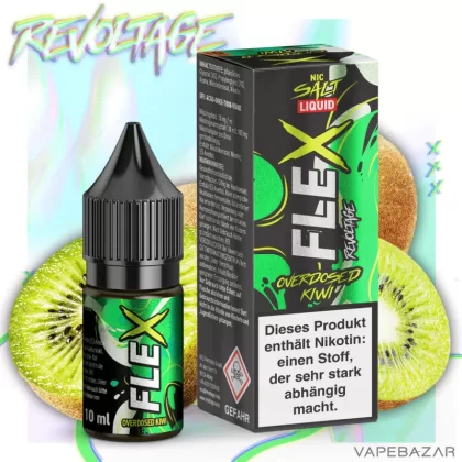 Revoltage Flex – Overdosed Kiwi - 20mg/ml, Nikotinfrei