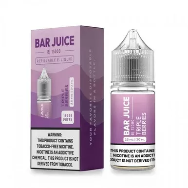 Triple Berries by Bar Juice BJ15000 Salts 30mL - Nicotine Level#25mg>50mg
