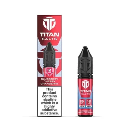 TITAN BLUEBERRY CHERRY CRANBERRY 10ML NIC SALT E-LIQUID