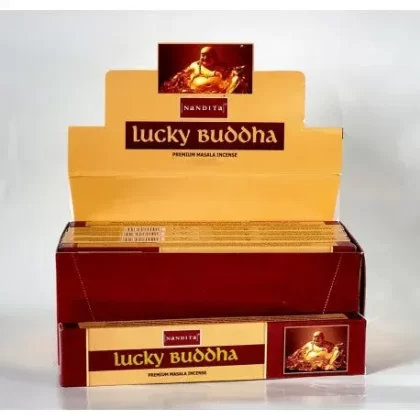 Nandita – Lucky Buddha Incense Natural & Organic Hand-rolled Masala Incense Sticks 15g