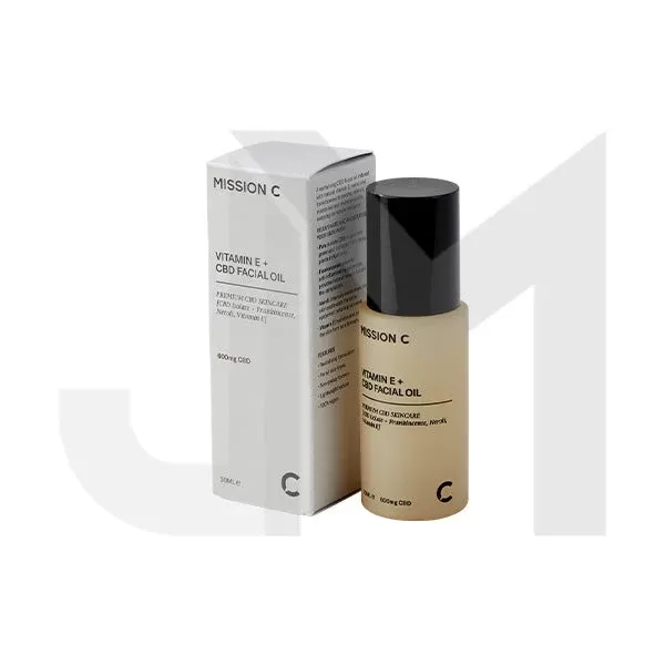 Mission C Vitamin E + 600mg CBD Facial Oil – 30ml