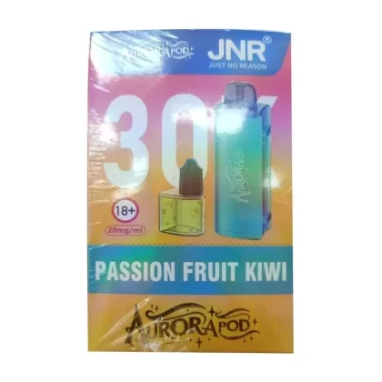 Passionfruit Kiwi JNR Aurora 30k Puffs Pod Vape Kit