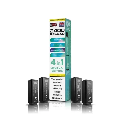 IVG 2400 Reload Menthol Edition Prefilled Vape Pods – 20mg – 4PK