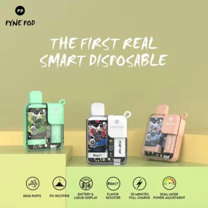 Pyne Pod BOOST 8500 Disposable Device – 8500 Puffs - Fizzy Cherry