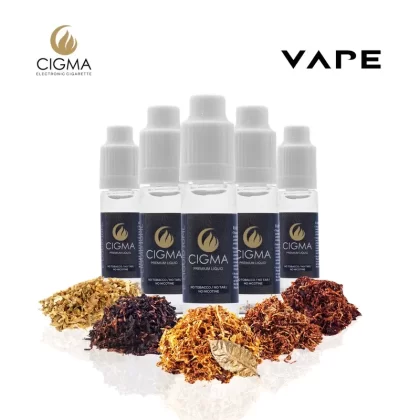 Cigma e-Liquid – Worldwide Tobacco Mix 0mg 10ml Bottle x 5 Pack | Cigee