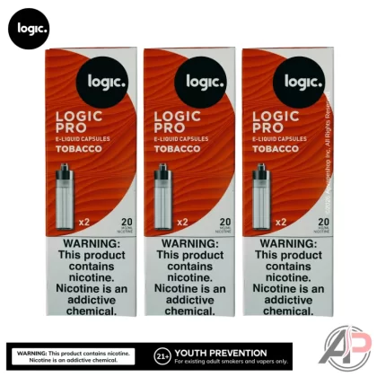 Logic Pro Tobacco Capsules 2 Pack - Pro Tobacco 2.0%/20mg Nicotine